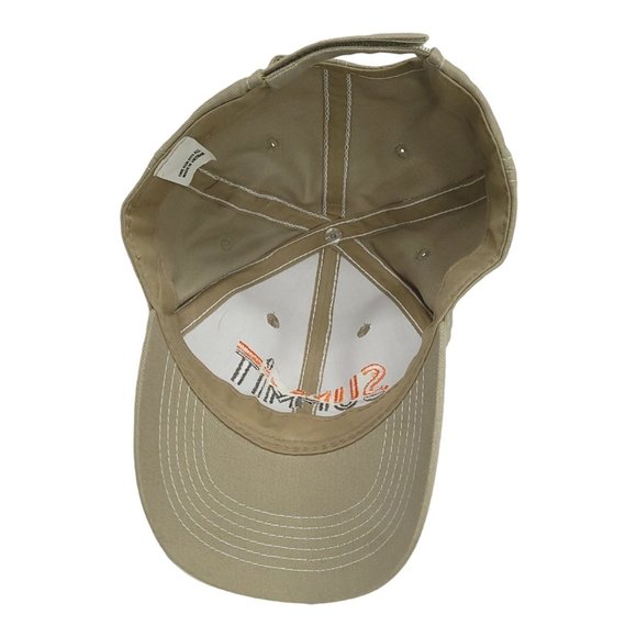 Summit Truck Group Khaki Strapback Cap Trucker Baseball Hat Embroidered Logo - Picture 5 of 12